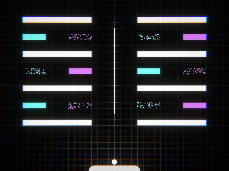 Screenshot showing Beat Breaker gameplay